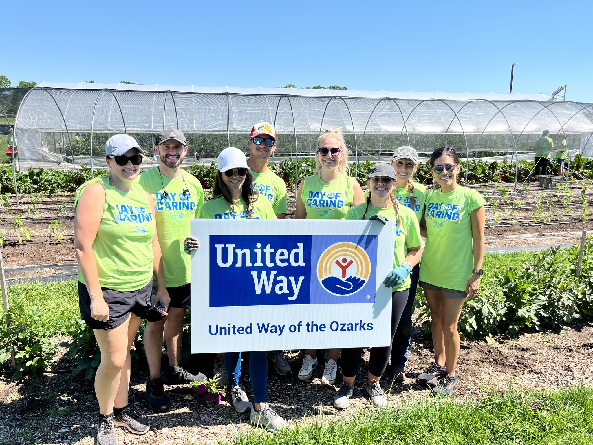 United Way of the Ozarks 2024 Day of Caring volunteers at project