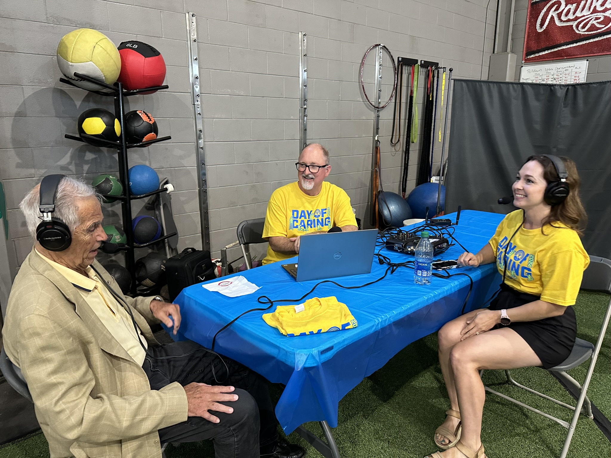 United Way of the Ozarks Day of Caring 2024, Ned Reynolds with Brandi VanAntwerp and Greg Burris