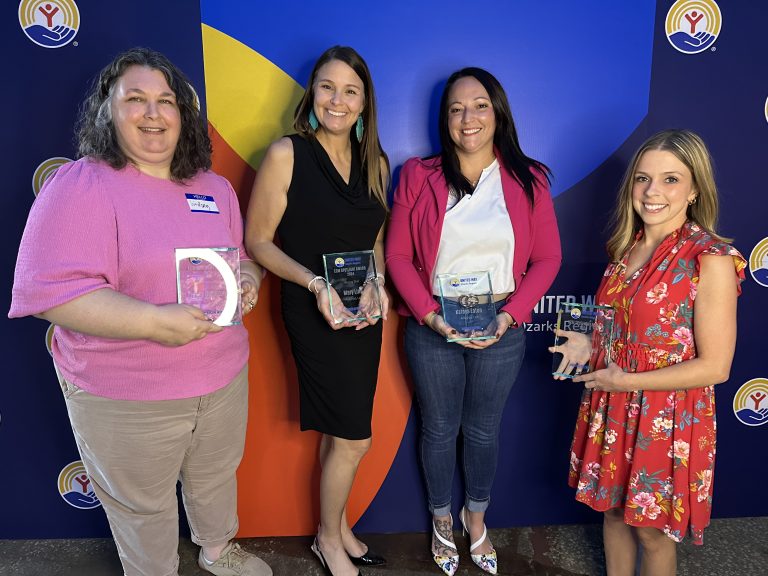 ECM Spotlight Award WinnersL-R: Lindsey Dumas-Bell - OACAC, Mary Ling - Amprod, Katoya Eaton - Amprod, Mandy Mrotek - Arvest Bank