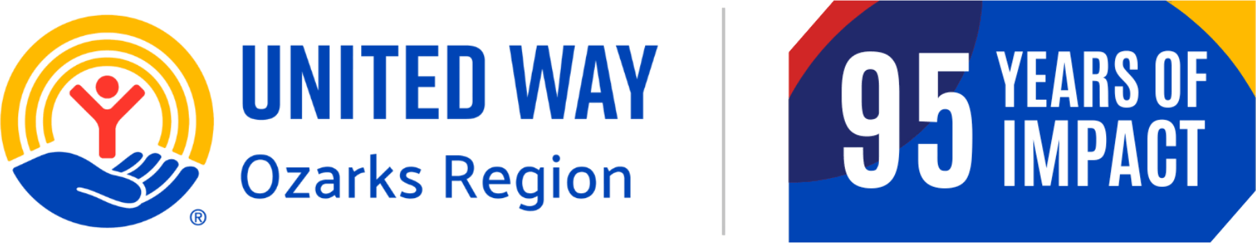 United Way Ozarks Region 95th Logo