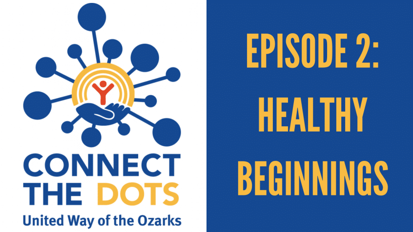 united way logo with text that reads connect the dots, episode 2: healthy beginnings
