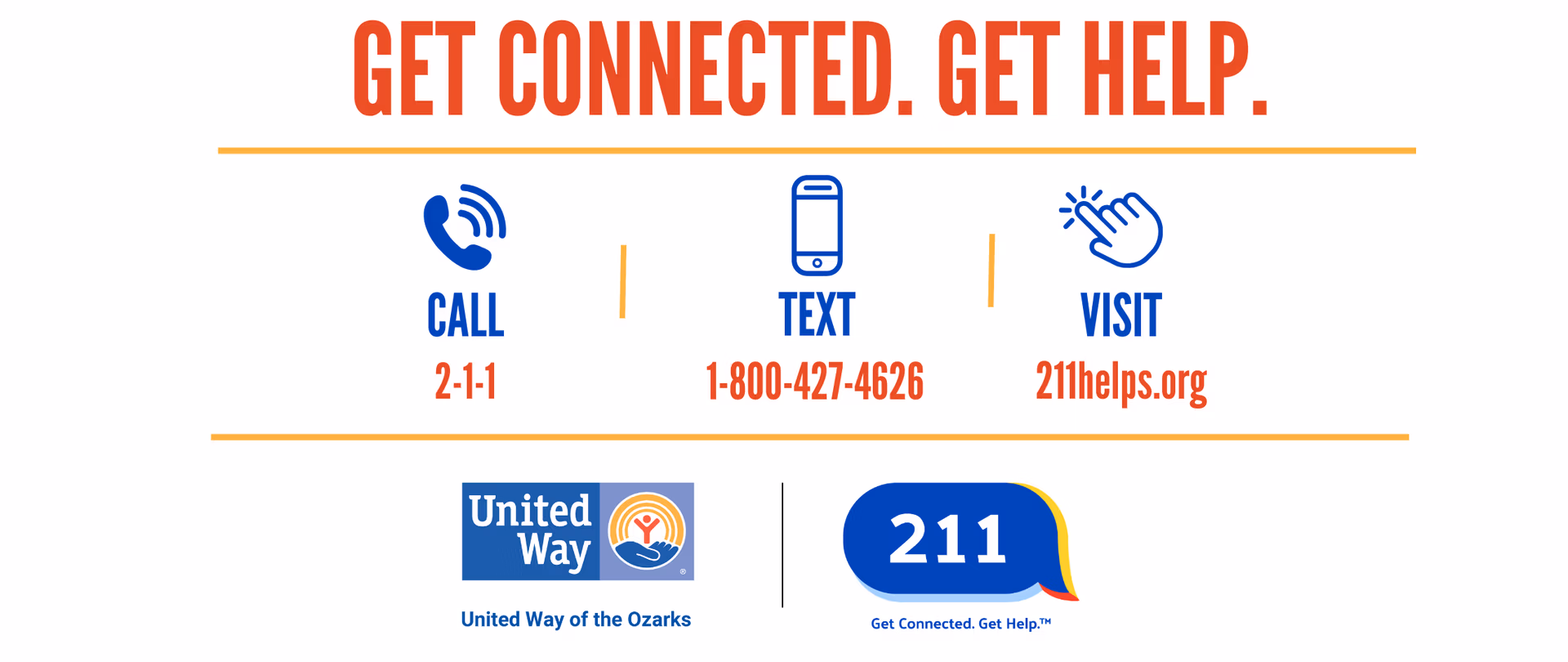 Ways to contact 211 in Southwest Missouri