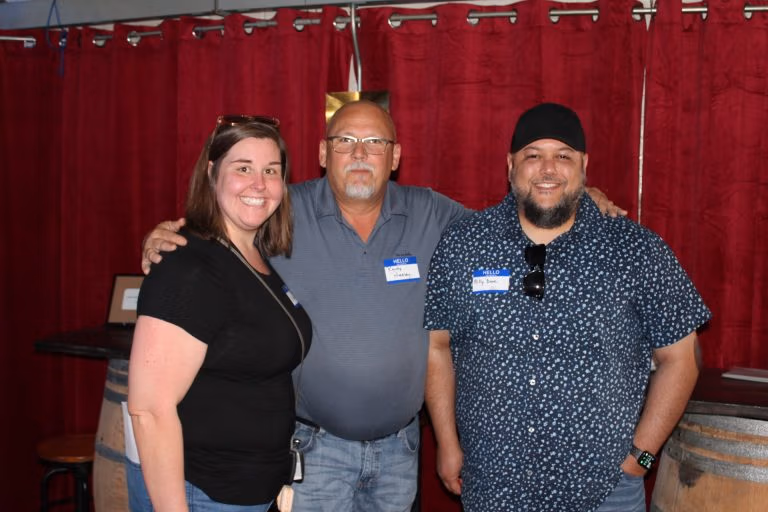 Brooklynn Soto - John Deere Reman, Randy Presley - SMC Packaging, & Billy Dove - John Deere Reman