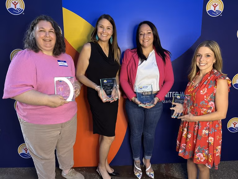 ECM Spotlight Award Winners
L-R: Lindsey Dumas-Bell - OACAC, Mary Ling - Amprod, Katoya Eaton - Amprod, Mandy Mrotek - Arvest Bank