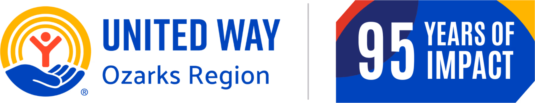 United Way Ozarks Region 95th Logo